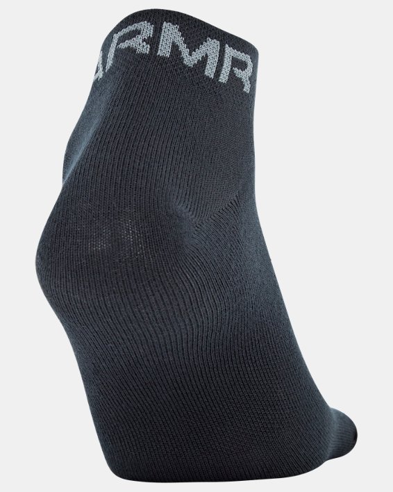 Men's UA Essential Low Cut Socks - 6-Pack, Gray, pdpMainDesktop image number 6